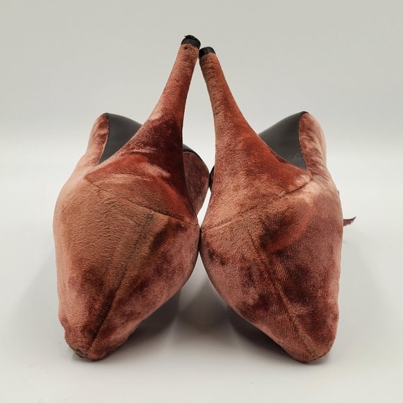 Stella McCartney Crushed Velvet Peep-toe Pumps - Picture 10 of 16